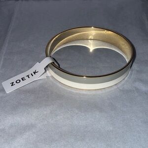 Gold and White Bracelet